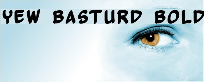 Yew Basturd Bold Font examples