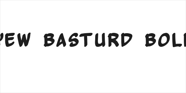 Yew Basturd Bold Logo