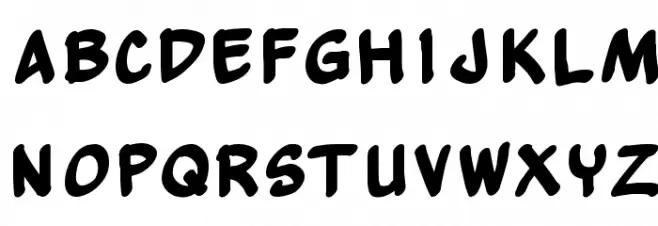 Yew Basturd Bold Schriftart Kleinbuchstaben