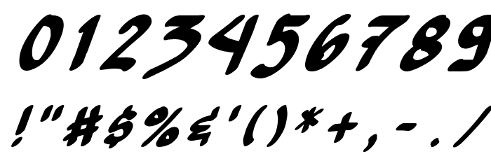 Yew Basturd Italic Font OTHER CHARS