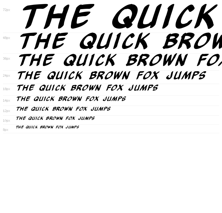 Yew Basturd Italic Waterfall