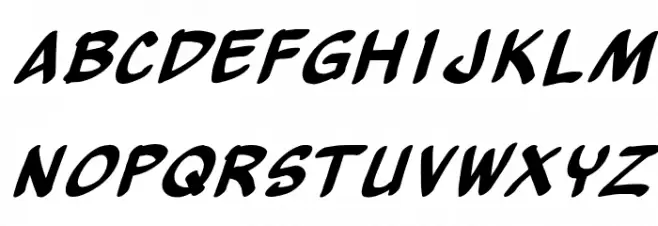 Yew Basturd Italic خط أحرف صغيرة