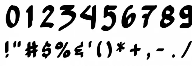 Yew Basturd Normal Font OTHER CHARS