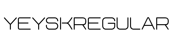 Yeysk Regular  font caratteri gratis