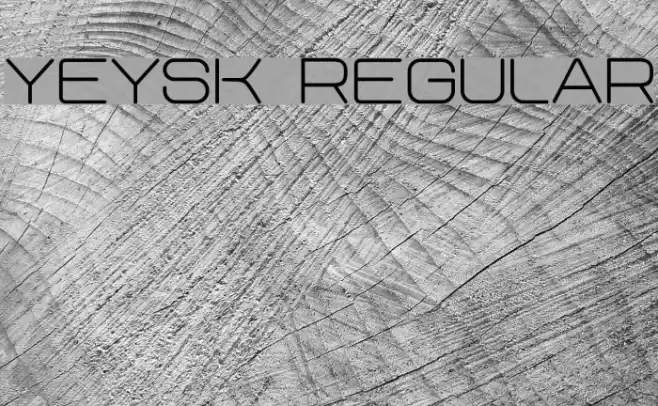 Yeysk Regular Font examples