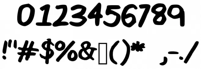 yearbook Font OTHER CHARS