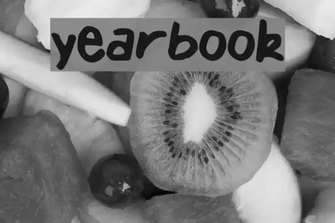 yearbook Font examples