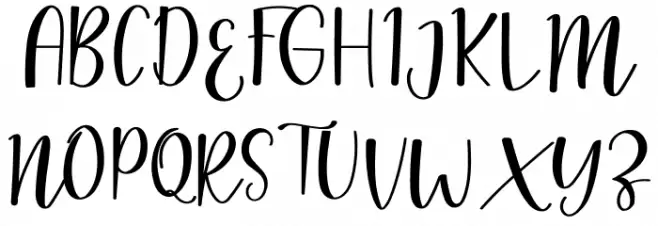 yellia Schriftart Groß