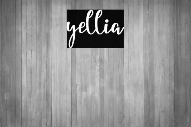 yellia Font examples