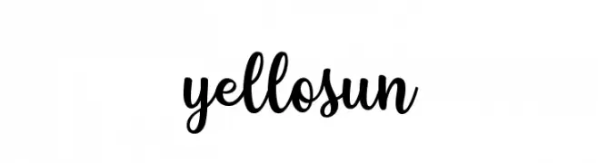 yellosun  font caratteri gratis