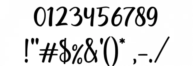 yellosun Font OTHER CHARS