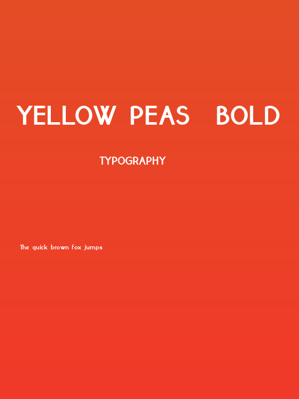 yellow peas  Bold Poster