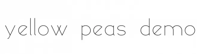 yellow peas demo  Fuentes Gratis Descargar