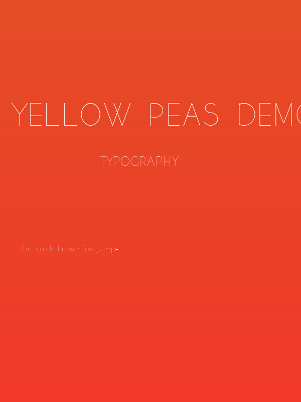 yellow peas demo Poster