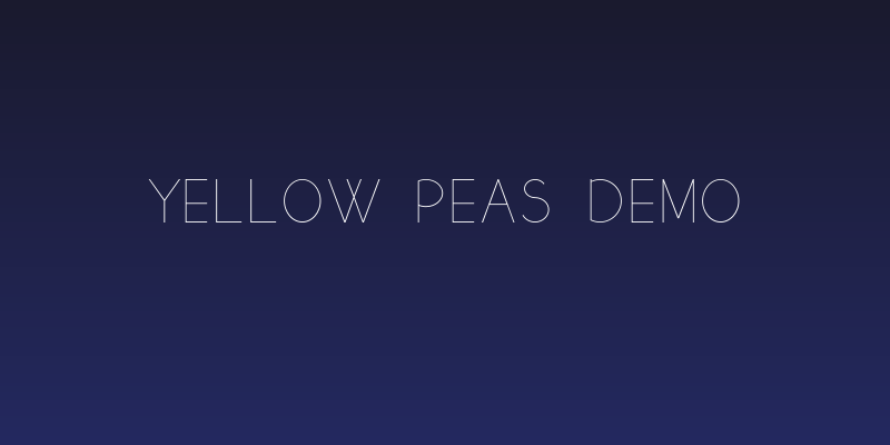 yellow peas demo Social Header