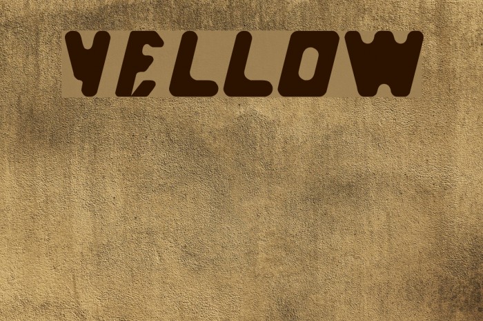 yellow Font examples