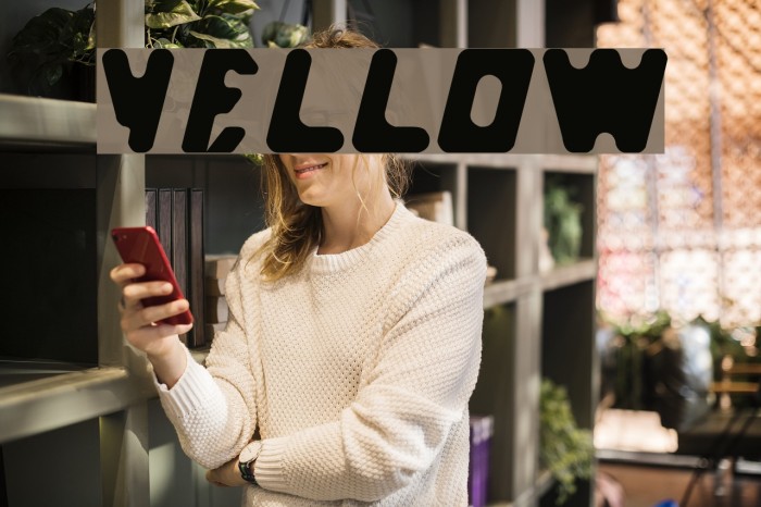 yellow Font examples
