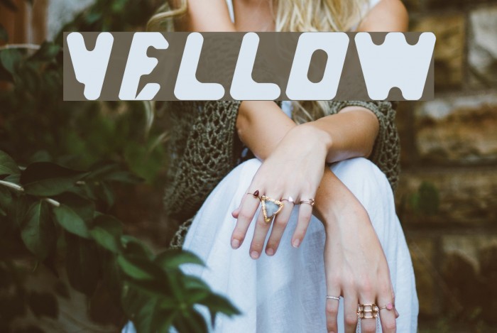 yellow Font examples