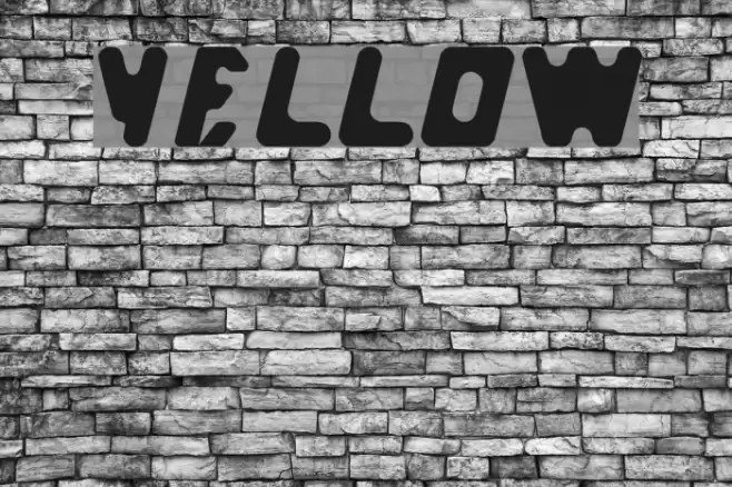 yellow Font examples