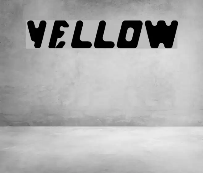 yellow Font examples