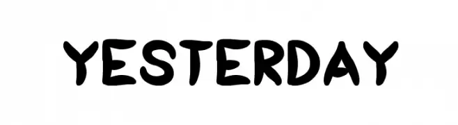 yesterday  Fuentes Gratis Descargar