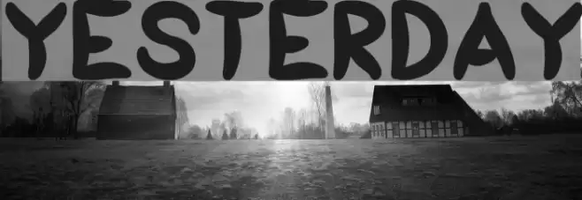 yesterday Font examples