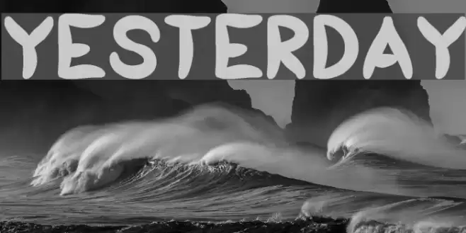 yesterday Font examples