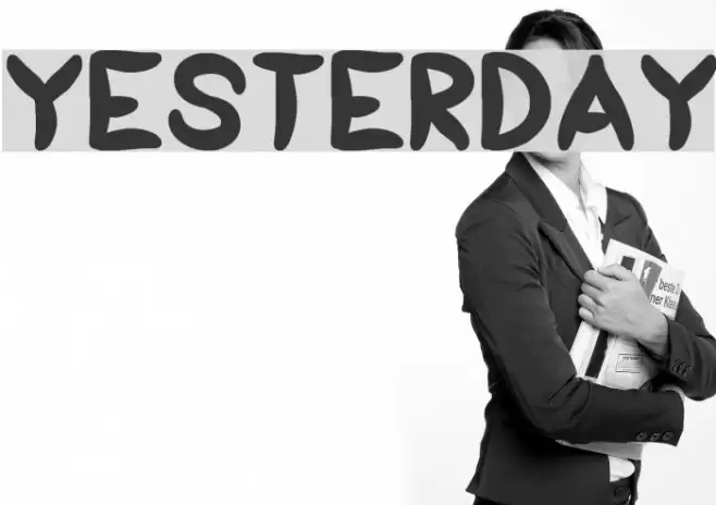yesterday Font examples