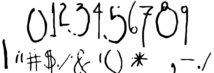 yexivela Font OTHER CHARS