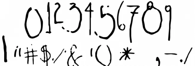 yexivela Font OTHER CHARS