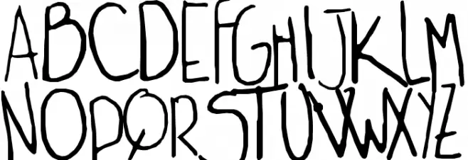 yexivela Schriftart Groß