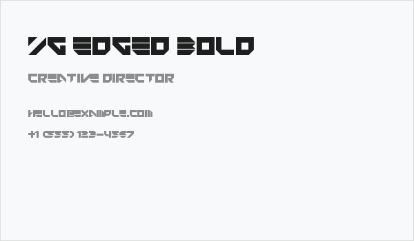YG Edged Bold Business Card