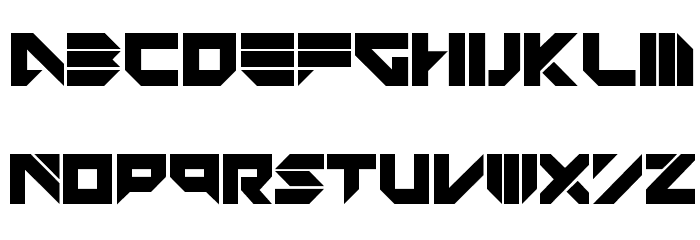 YG Edged Bold Font LOWERCASE