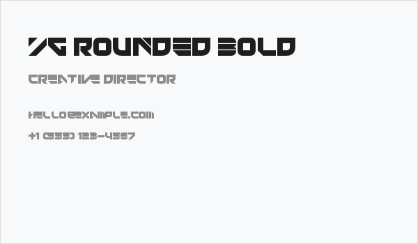 YG Rounded Bold Business Card