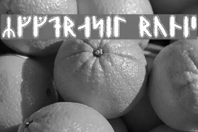 Yggdrasil Runic Font examples