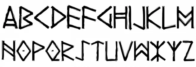 Yggdrasil Schriftart Groß