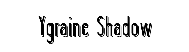 Ygraine Shadow  font caratteri gratis
