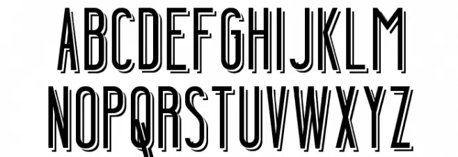 Ygraine Shadow Schriftart Groß