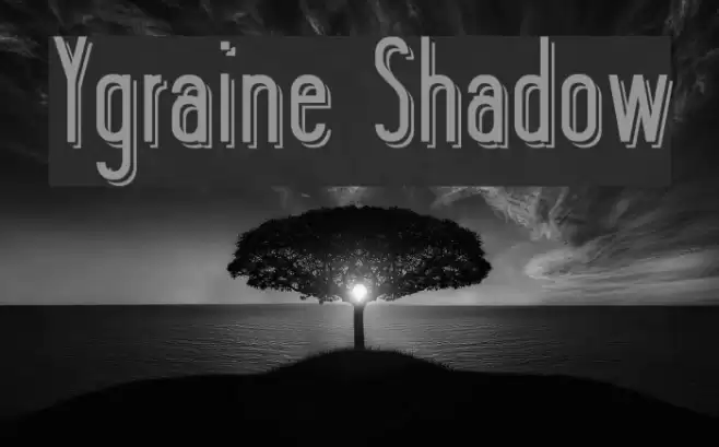 Ygraine Shadow Font examples