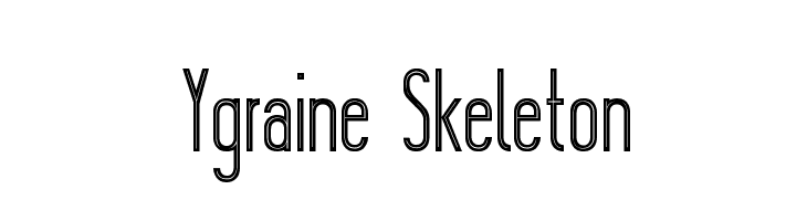 Ygraine Skeleton  免费字体下载