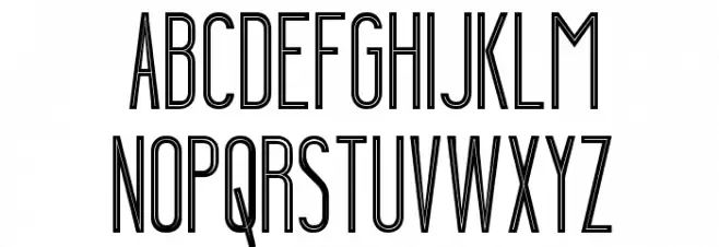 Ygraine Skeleton Schriftart Groß