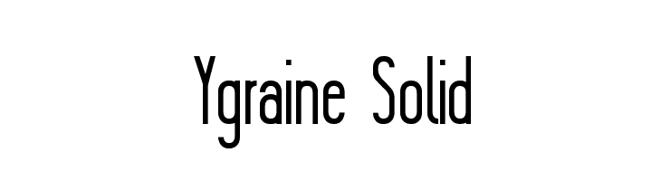 Ygraine Solid  font caratteri gratis