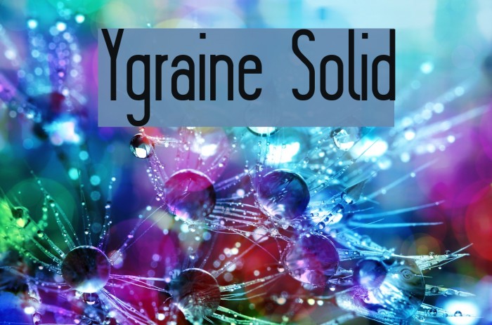 Ygraine Solid Font examples