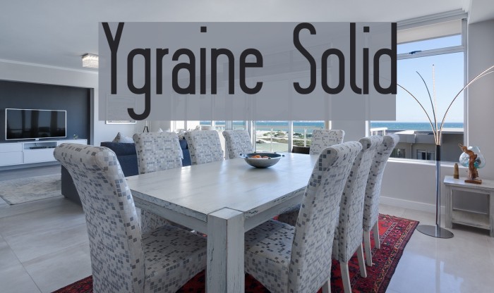 Ygraine Solid Font examples