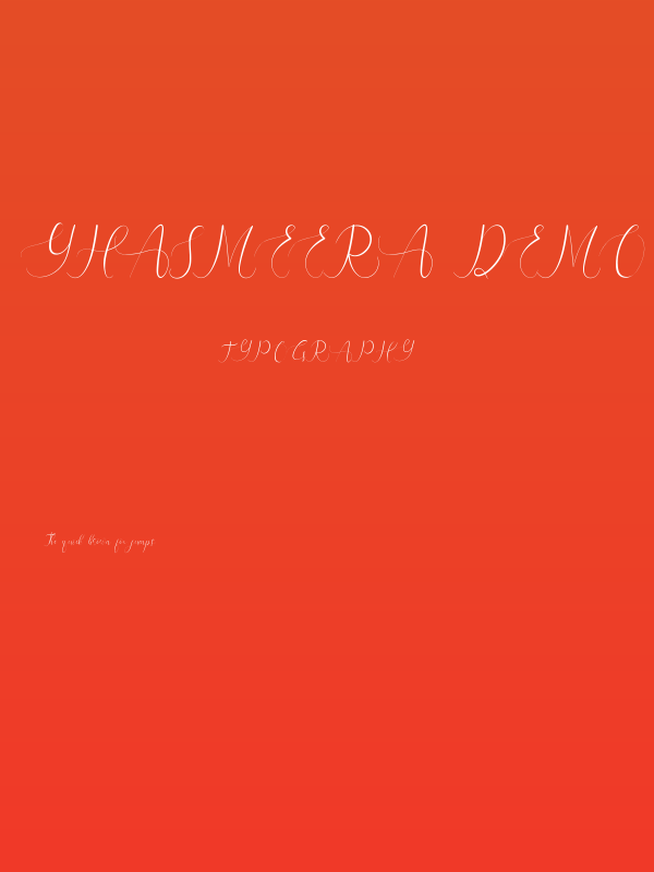 Yhasmeera Demo Poster