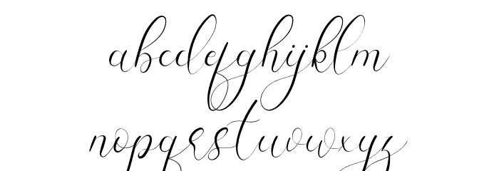 Yhasmeera Demo Font LOWERCASE