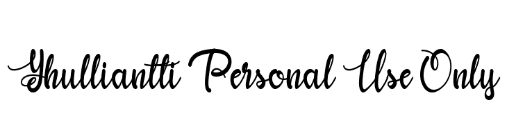 Yhulliantti Personal Use Only  フリーフォントのダウンロード