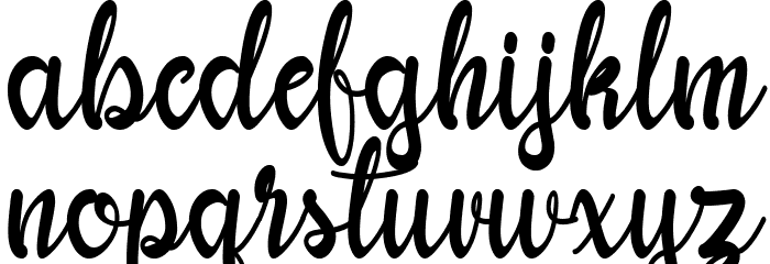 Yhulliantti Personal Use Only Font LOWERCASE
