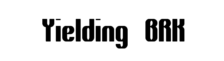 Yielding BRK  免费字体下载