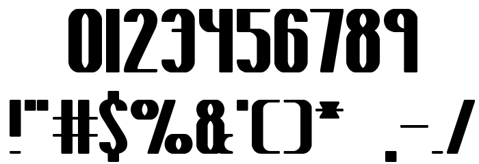 Yielding BRK Font OTHER CHARS